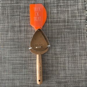 Rae Dun Halloween Silicone Spatula and Cookie Cutter Set Trick Or Treat